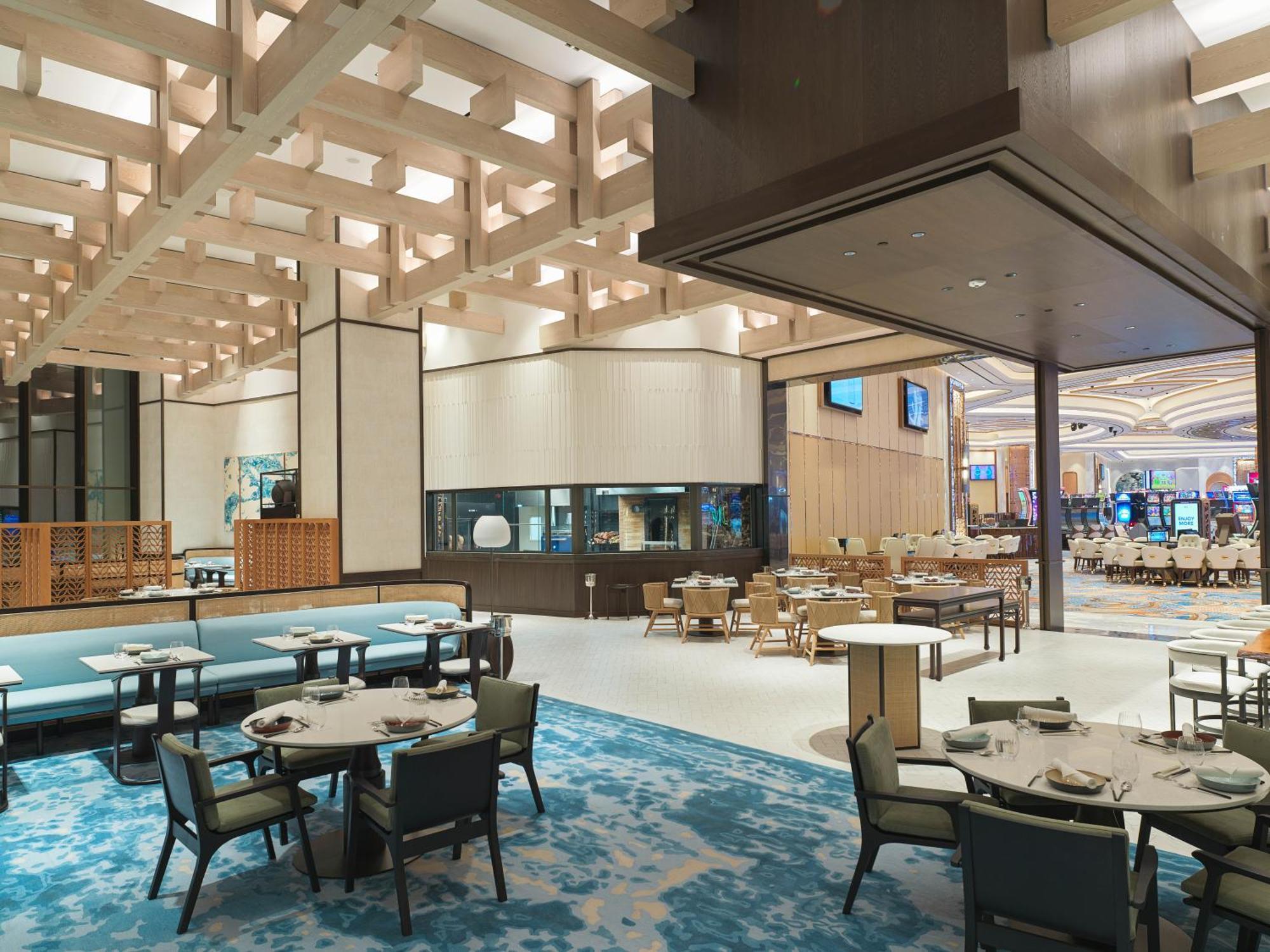 City Of Dreams Mediterranean - Integrated Resort, Casino & Entertainment Limassol Bagian luar foto The interior of the dining room at the MGM Resorts in National Harbor, Maryland